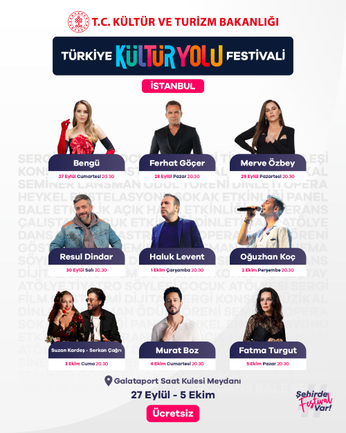 Türkiye Kültür Yolu Festivali 9 Gün Boyunca Galataport İstanbul’da Türkiye Kültür Yolu Festivali 9 Gün Boyunca Galataport İstanbul’da