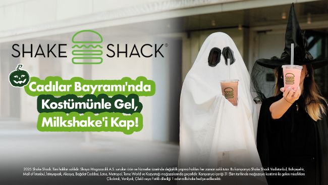 “Shack’a mı Şeker mi?”: Shake Shack’ten Cadılar Bayramı’na Tatlı Bir Sürpriz! “Shack’a mı Şeker mi?”: Shake Shack’ten Cadılar Bayramı’na Tatlı Bir Sürpriz!