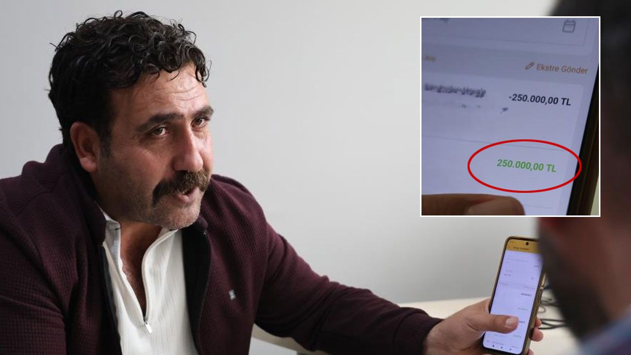 Hesabına yanlışlıkla gelen 250 bin TL’yi sahibine geri gönderdi Hesabına yanlışlıkla gelen 250 bin TL’yi sahibine geri gönderdi